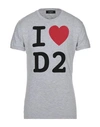 Dsquared2 T-shirts In Grey