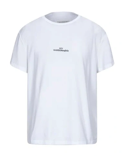 Maison Margiela Distorted Logo T-shirt In White