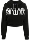 VERSACE JEANS COUTURE LOGO DRAWSTRING HOODIE