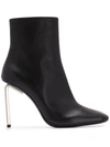 Off-white Allen Key Pointed-toe Ankle Boots In Black