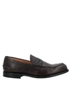 CHURCH'S CHURCH'S MAN LOAFERS DARK BROWN SIZE 7 LEATHER