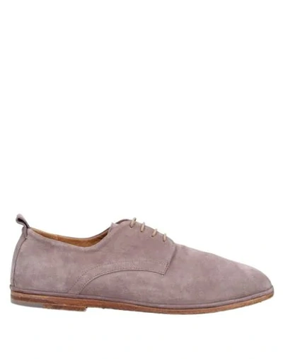 Elia Maurizi Lace-up Shoes In Dove Grey