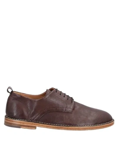 Elia Maurizi Lace-up Shoes In Dark Brown