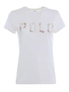 POLO RALPH LAUREN SEQUINED COTTON LOGO T-SHIRT