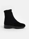 Hogan Black Interactive Boots In Black