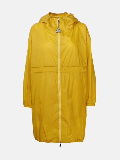 Moncler Trench Lichen Giallo In Yellow