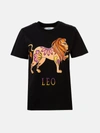 Alberta Ferretti Love Me Starlight Leo T-shirt In Black