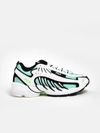 Msgm Sneakers X Fila Fabric White Teal In Green