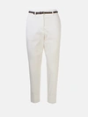 Peserico Micro Beads Pants In White In White