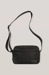 Ganni Small Recycled Tech Shoulder Bag In Black