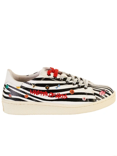 Moa Master Of Arts Zebra-print Trainers In White