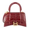 BALENCIAGA HOURGLASS XS TOP HANDLE BAG,BALKDXDXRED