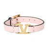 VALENTINO GARAVANI GARAVANI LOGO LEATHER BRACELET,VALAK89HGOL