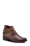 L'artiste Tiatia Bootie In Brown Leather/ Suede