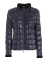 FAY QUILTED DOWN JACKET IN BLUE