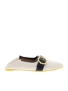 SEE BY CHLOÉ LEATHER BALLERINAS WITH BUCKLE