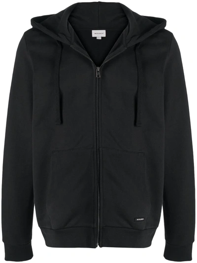 Woolrich Zip-up Track Jacket In Black