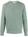 Closed Raglan Wool Sweater In Green