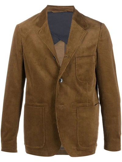 Closed Fitted Corduroy Blazer In Brown