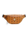 Mcm Small Visetos Belt Bag In Cognac