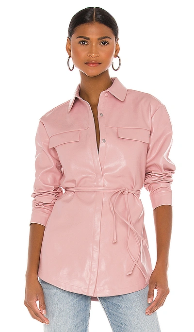 Lovers & Friends Roxanne Shirt In Baby Pink