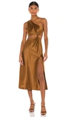 Lpa Imani Dress In Brown
