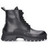Dsquared2 Leather Ankle Lace-up Boots In Black