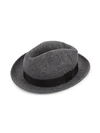 SAKS FIFTH AVENUE WOOL FELT FEDORA,0400012906309