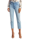 L Agence L'agence Sada Cropped Slim Fit Jeans In Resevoir