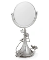 Michael Aram White Orchid Vanity Mirror In Silver