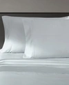Vera Wang Solid 800 Thread Count Cotton Sateen 4 Piece Sheet Set, King In Pale Blue