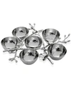 MICHAEL ARAM WHITE ORCHID 6 COMPARTMENT SEDAR PLATE