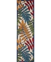 Nourison Aloha Alh18 Multi 2'3" X 8' Runner Rug In Multi