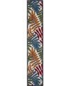 Nourison Aloha Alh18 Multi 2'3" X 12' Runner Rug In Multi