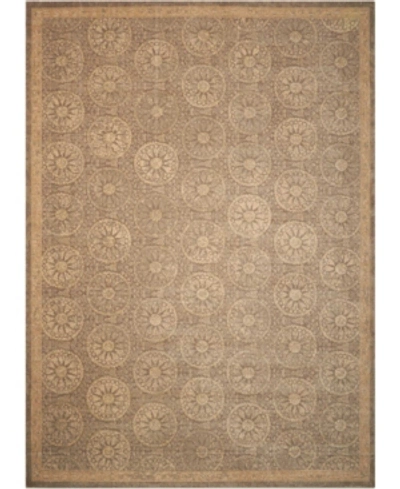 Nourison Silken Allure Slk04 Mushroom 7'9" X 9'9" Area Rug