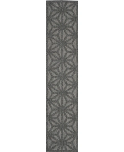 Nourison Cozumel Czm01 Onyx 2'2" X 10' Runner Rug