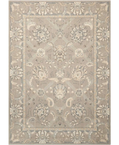 Nourison Persian Empire Pe22 Slate 3'6" X 5'6" Area Rug