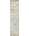 Nourison Luminance Lum10 Silver 2'3" X 8' Runner Rug In Silver