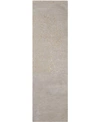 Nourison Opaline Opa08 Silver 2'3" X 8' Runner Rug In Silver