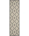 Nourison Cozumel Czm02 Cream 2'2" X 7'6" Runner Rug In Cream