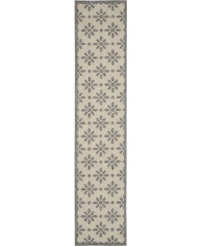 Nourison Cozumel Czm03 Cream 2'2" X 10' Runner Rug