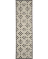 Nourison Cozumel Czm03 Cream 2'2" X 7'6" Runner Rug In Cream