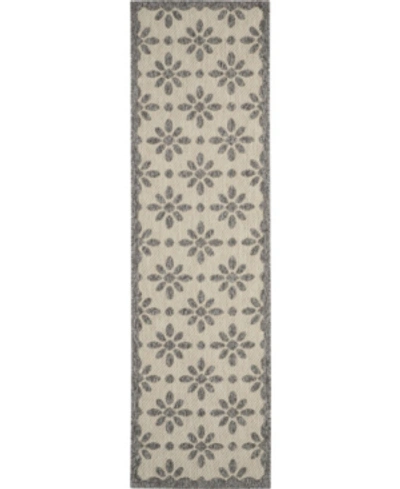 Nourison Cozumel Czm03 Cream 2'2" X 7'6" Runner Rug