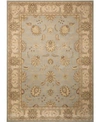 Nourison Persian Empire Pe22 Aqua 5'3" X 7'5" Area Rug In Aqua