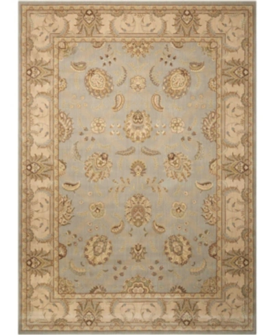 Nourison Persian Empire Pe22 Aqua 5'3" X 7'5" Area Rug