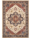 Nourison Lagos Lag01 Cream 5'3" X 7'6" Area Rug In Cream