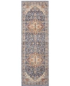 Nourison Lagos Lag01 Blue 2'3" X 7'6" Runner Rug In Blue
