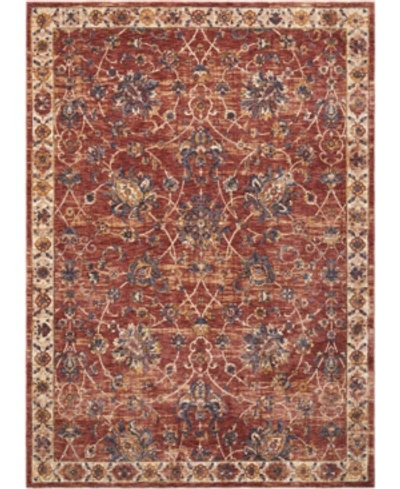 Nourison Lagos Lag02 Brick 5'3" X 7'6" Area Rug