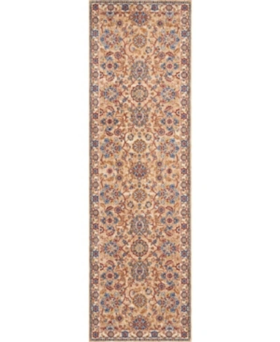 Nourison Lagos Lag04 Beige 2'3" X 7'6" Runner Rug