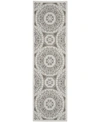 Nourison Key Largo Klg03 Taupe 2'2" X 7'6" Runner Rug In Taupe